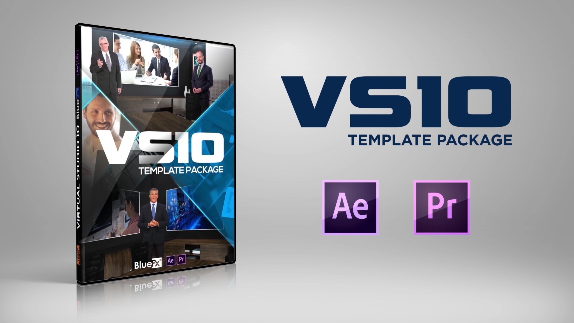 Virtual Studio 10 Template Pack for Adobe After Effects and Premiere Pro